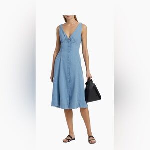 NEW Reformation Sebastien Denim Midi Dress Size 4